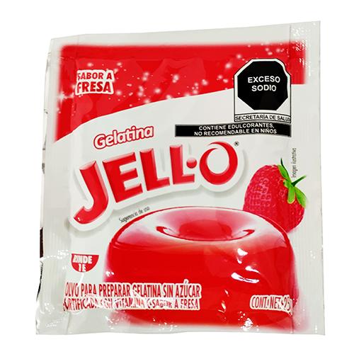 Gelatina "Jell.O" sabor a Fresa 25g