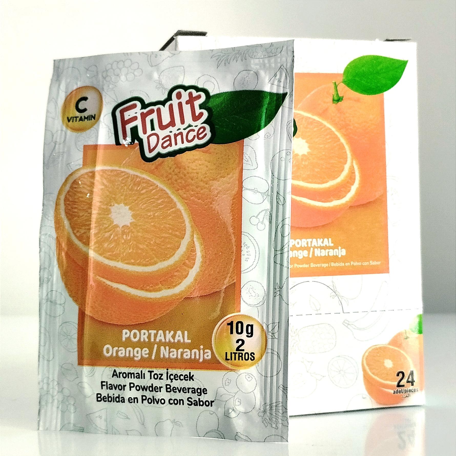 Refresco En Polvo Fruit Sabor Naranja 24u