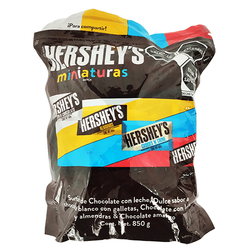 Chocolates Miniaturas "HERSHEY´S" 125 Unidades 850g