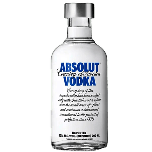 Vodka Absolut Azul 200ml